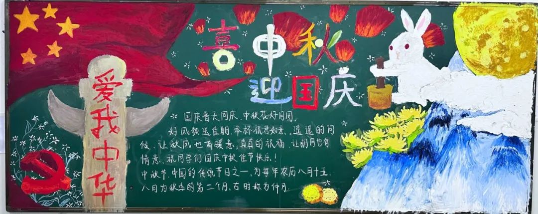 为祖国喝彩——我校开展“喜迎国庆”主题板报活动(图2)