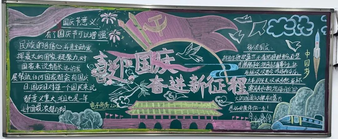 为祖国喝彩——我校开展“喜迎国庆”主题板报活动(图4)