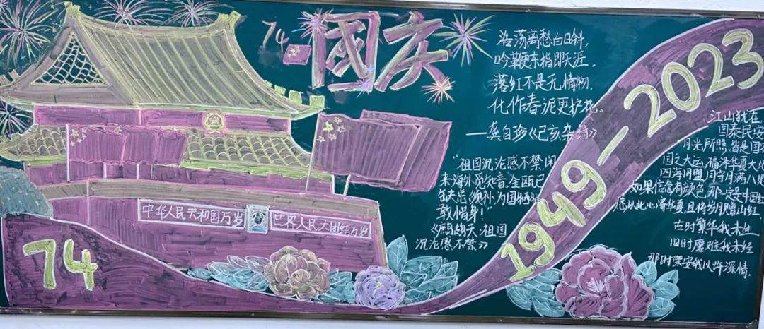 为祖国喝彩——我校开展“喜迎国庆”主题板报活动(图6)